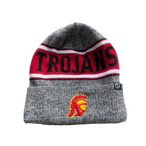 Zephyr USC Trojans Knit Beanie Hat Unisex OSFA Gray Red Cozy Staple College NEW